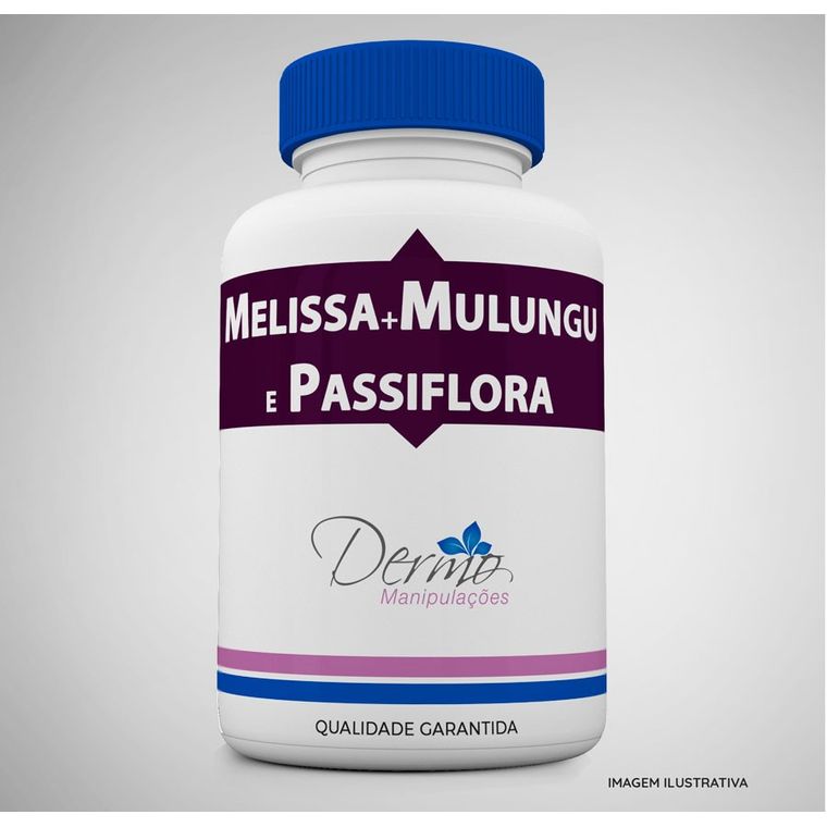 Melissa + Mulungu e Passiflora - Calmante Natural 60 cápsulas
