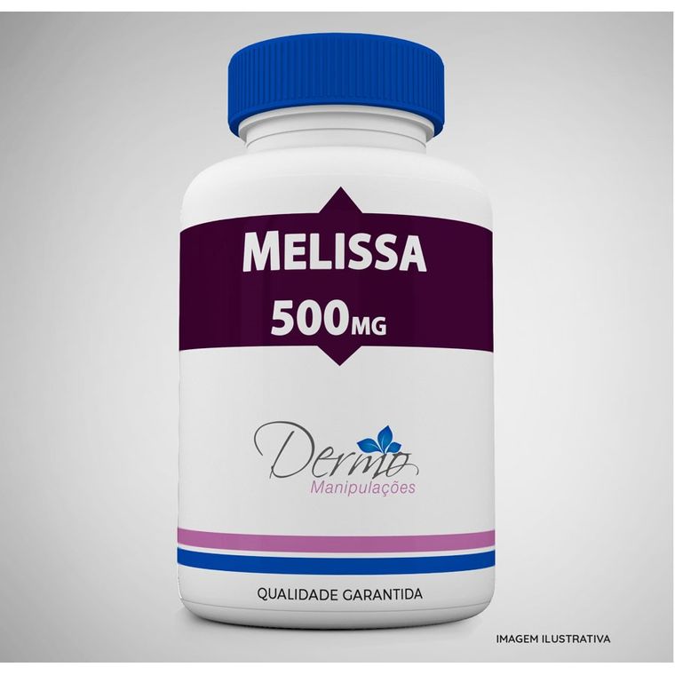Melissa 500mg - (Erva Cidreira) Calmante Natural 60 cápsulas