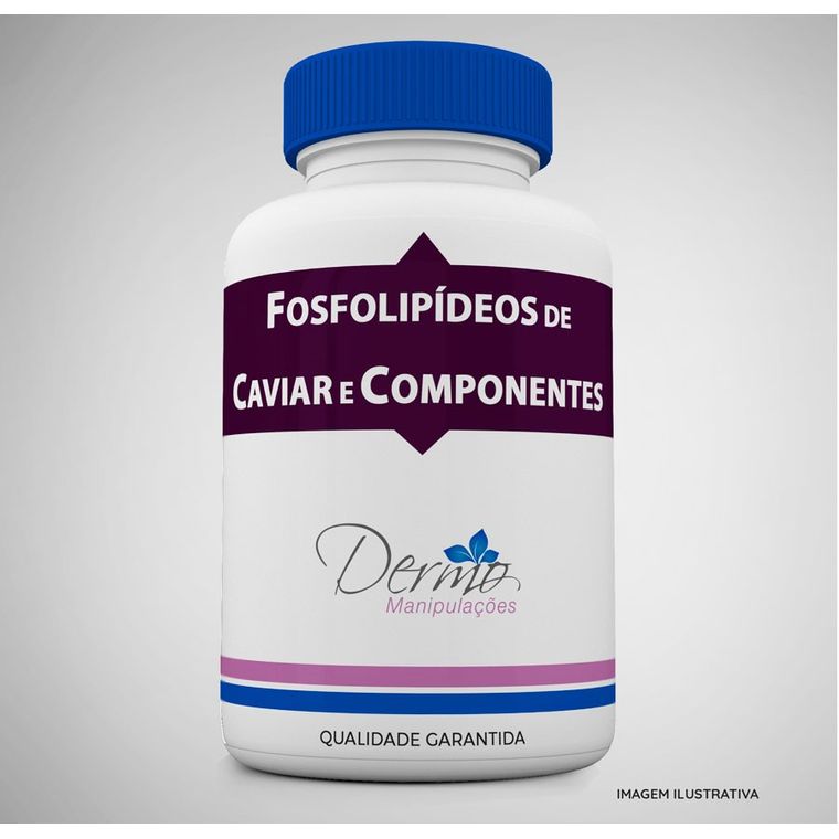 Fosfolipídeos de Caviar (F. C. Oral) 200mg e componentes para Pós-procedimento Dermatológico Estético 30 cápsulas