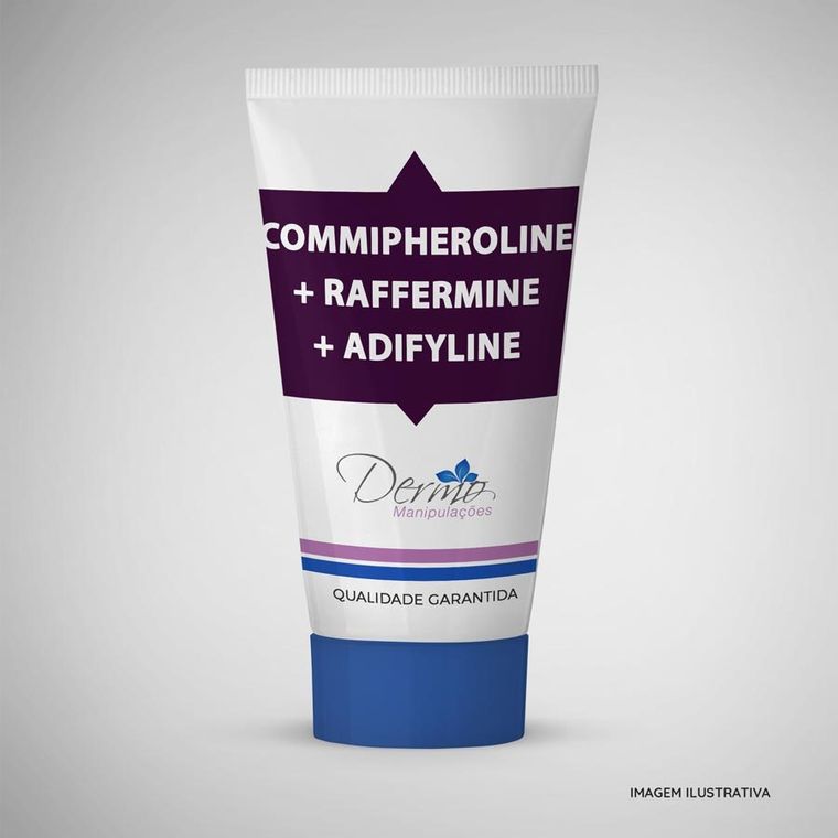 Commipheroline 0,5% + Raffermine 2% + Adifyline 2% - Firma e Aumenta os Seios 50 gramas
