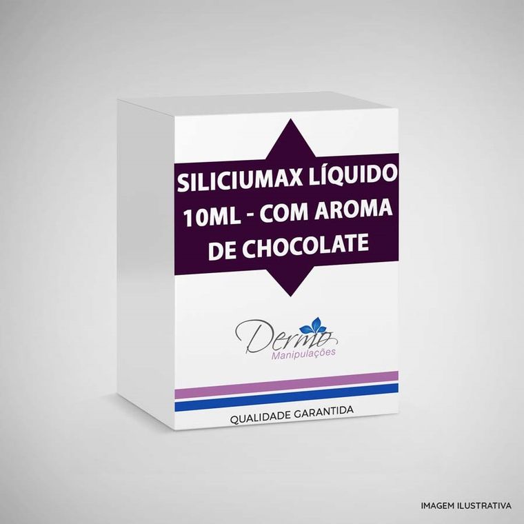 SiliciuMax Líquido 10ml - Com aroma de chocolate 30 flaconetes