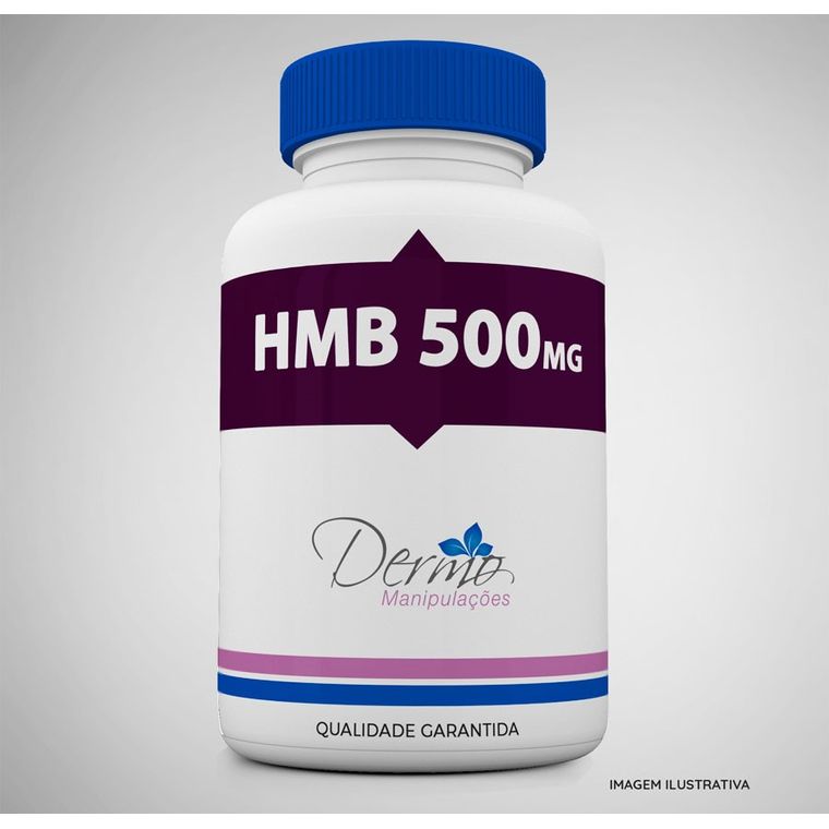 HMB 500mg com 180 cápsulas | Musculação e Nutrição | Dermo - Dermo