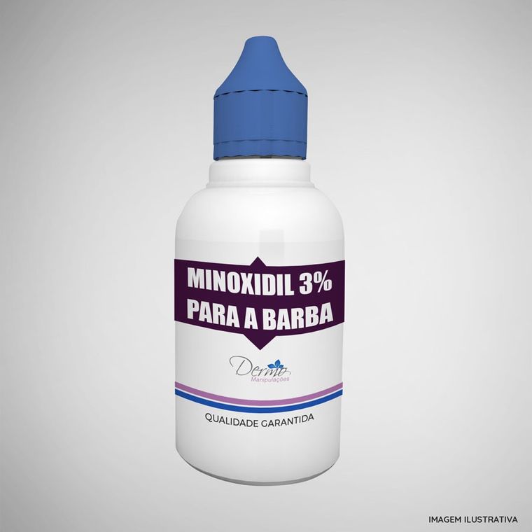 Minoxidil 3% com Solução TrichoSol para Aumento da Barba 50 ml