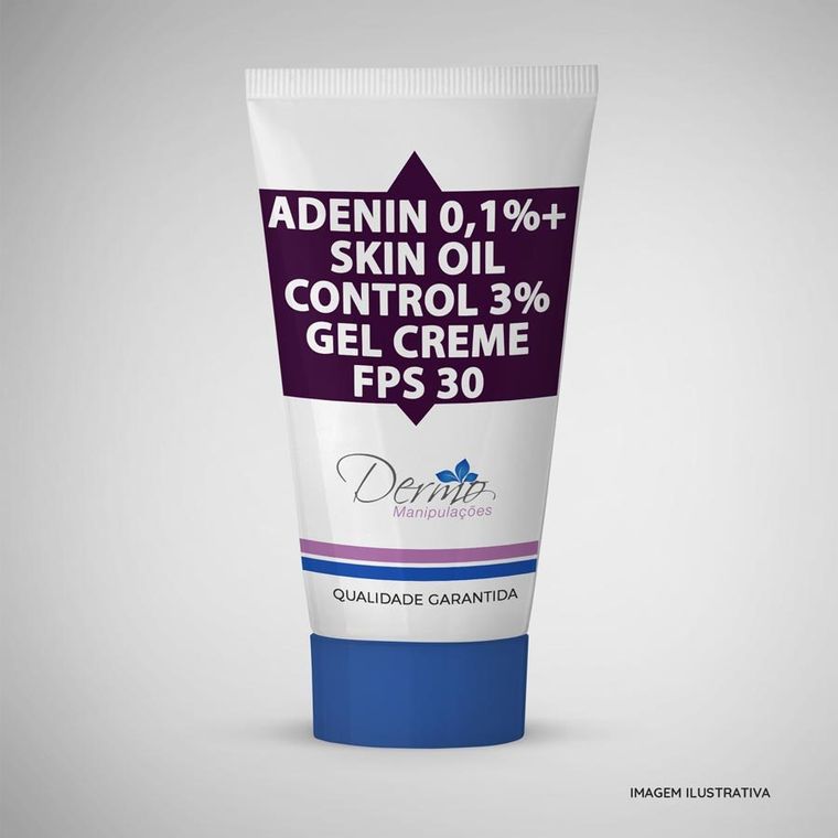 Adenin 0,1% + Skin Oil Control 3% - Gel Creme FPS 30 30 gramas