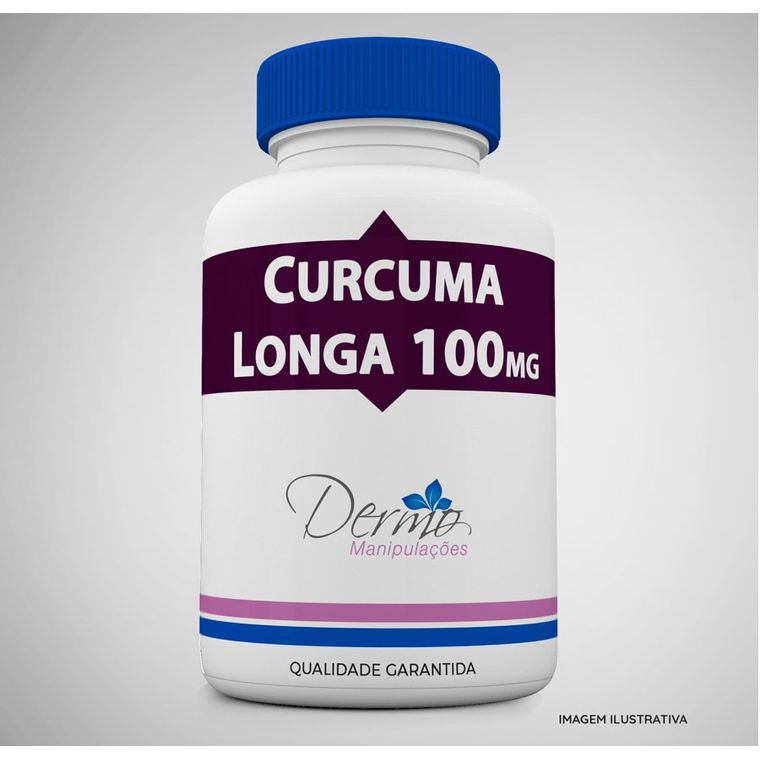 Curcuma Longa 100mg – Antitumoral, Antioxidante, Anti-inflamatório e Antimicrobiano 60 cápsulas