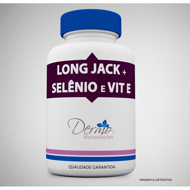 Long Jack + Selênio e Vit E - Fertilidade e Potência Sexual 30 cápsulas